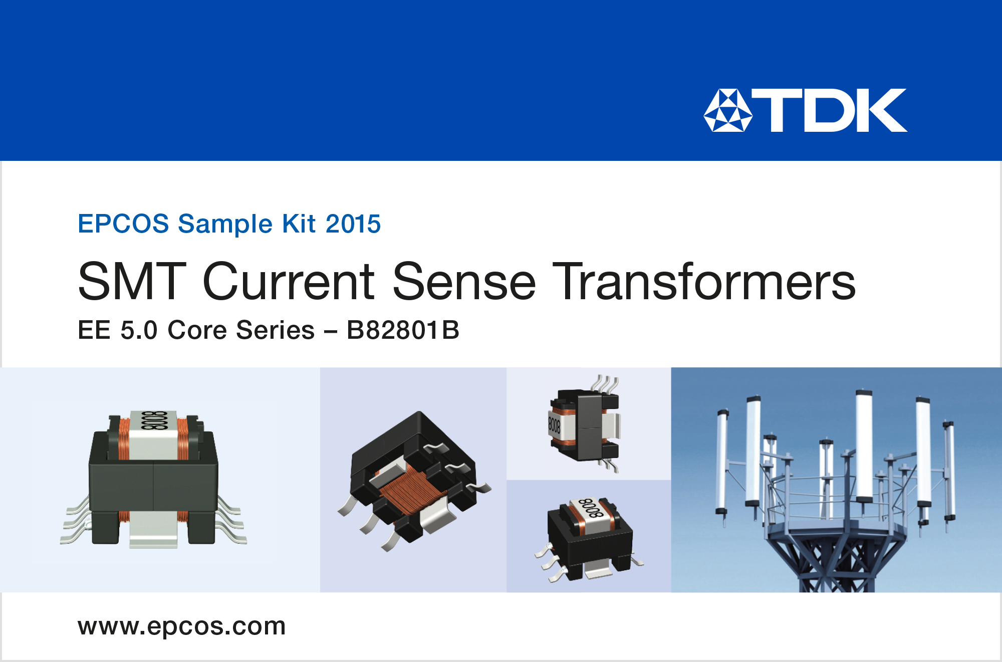 SMT Current Sense Transformers EE 5.0 Core Series TDK Electronics