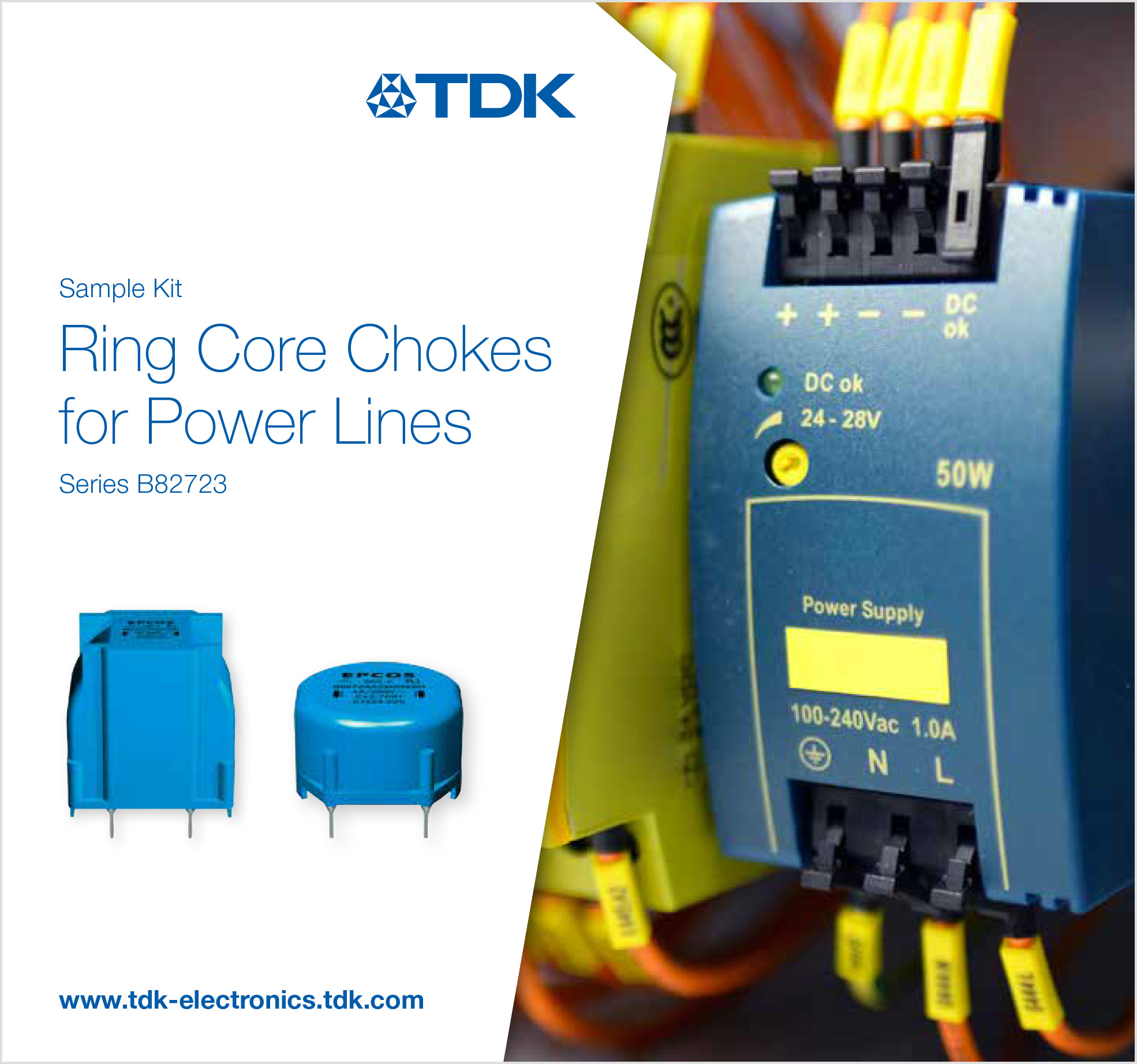 サンプルキット：リングコア配電網チョーク B82723 | TDK Electronics AG