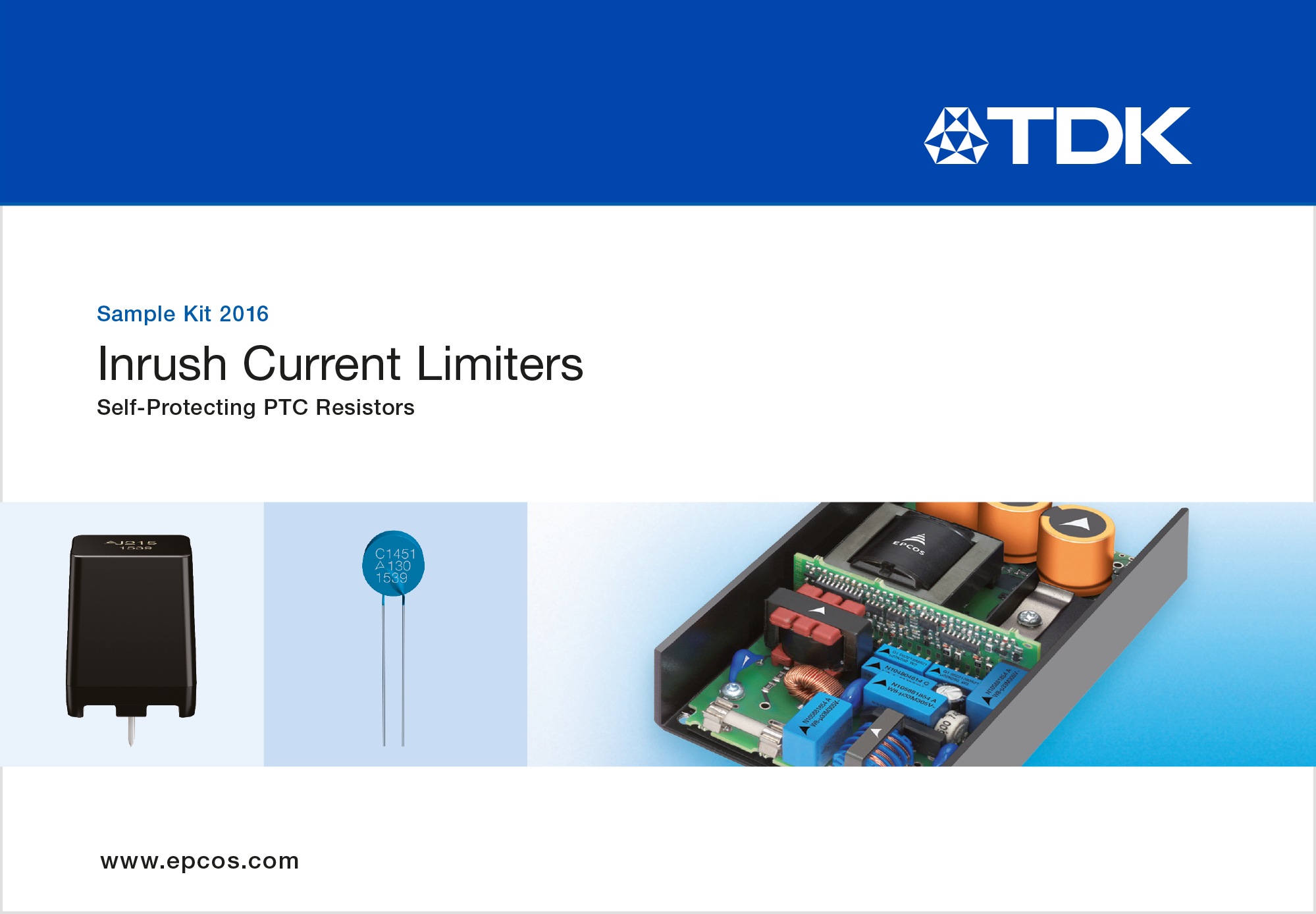 Sample kit Inrush current limiters TDK Electronics TDK Europe
