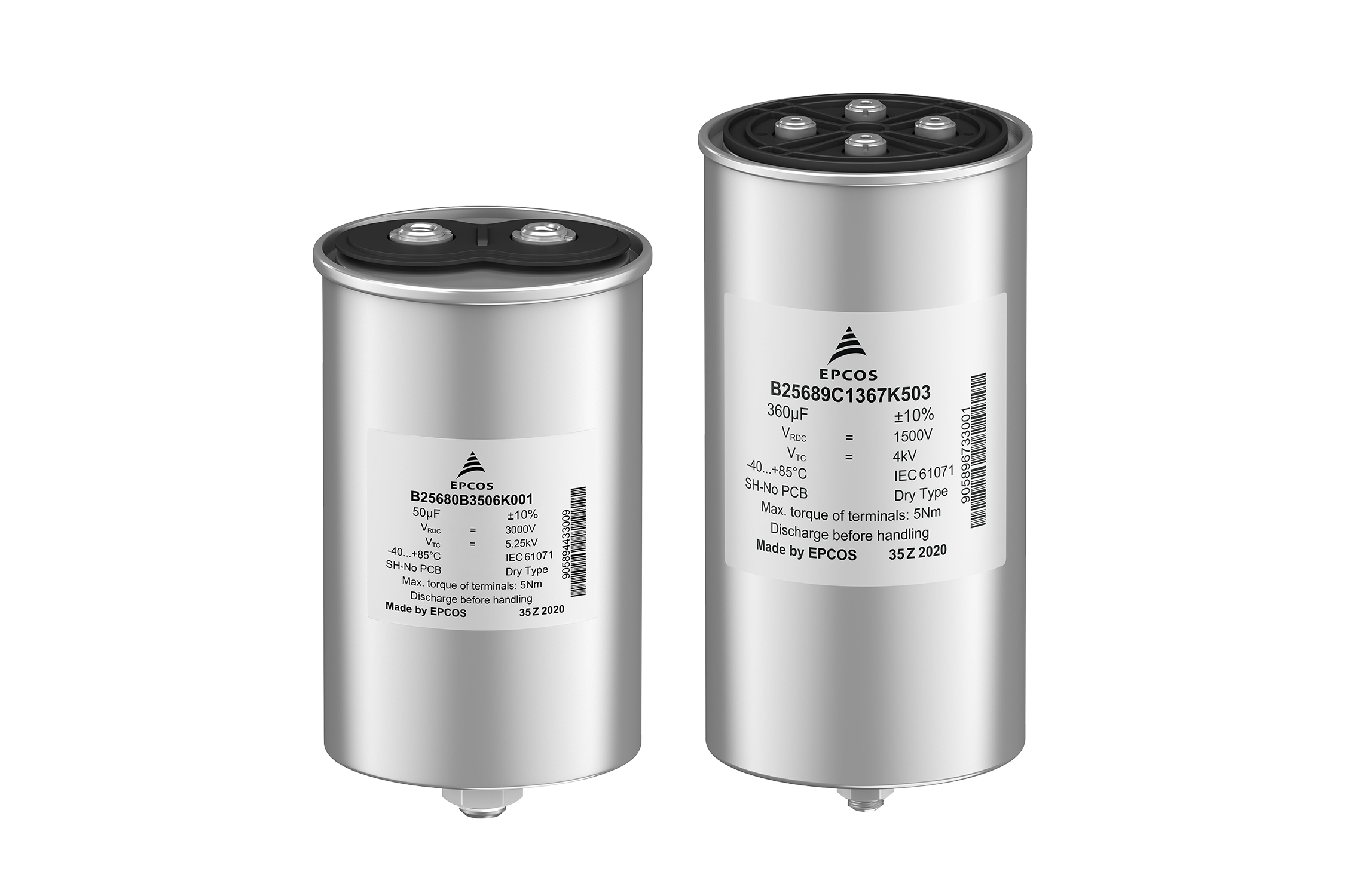 Product catalog: Power Capacitors for DC link | TDK Electronics 