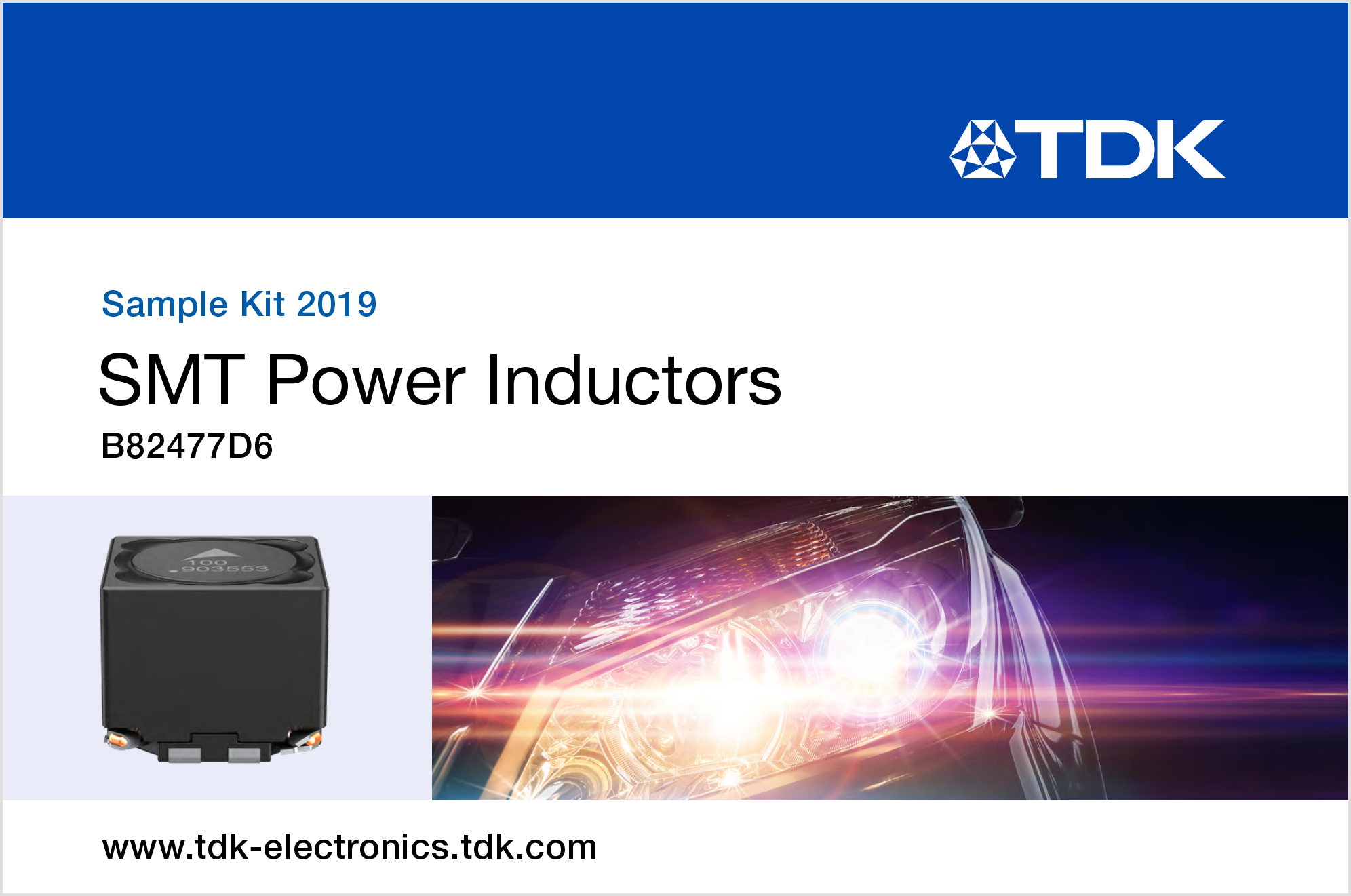 Sample Kit SMT Power Inductors B82477D6 TDK Electronics TDK Europe