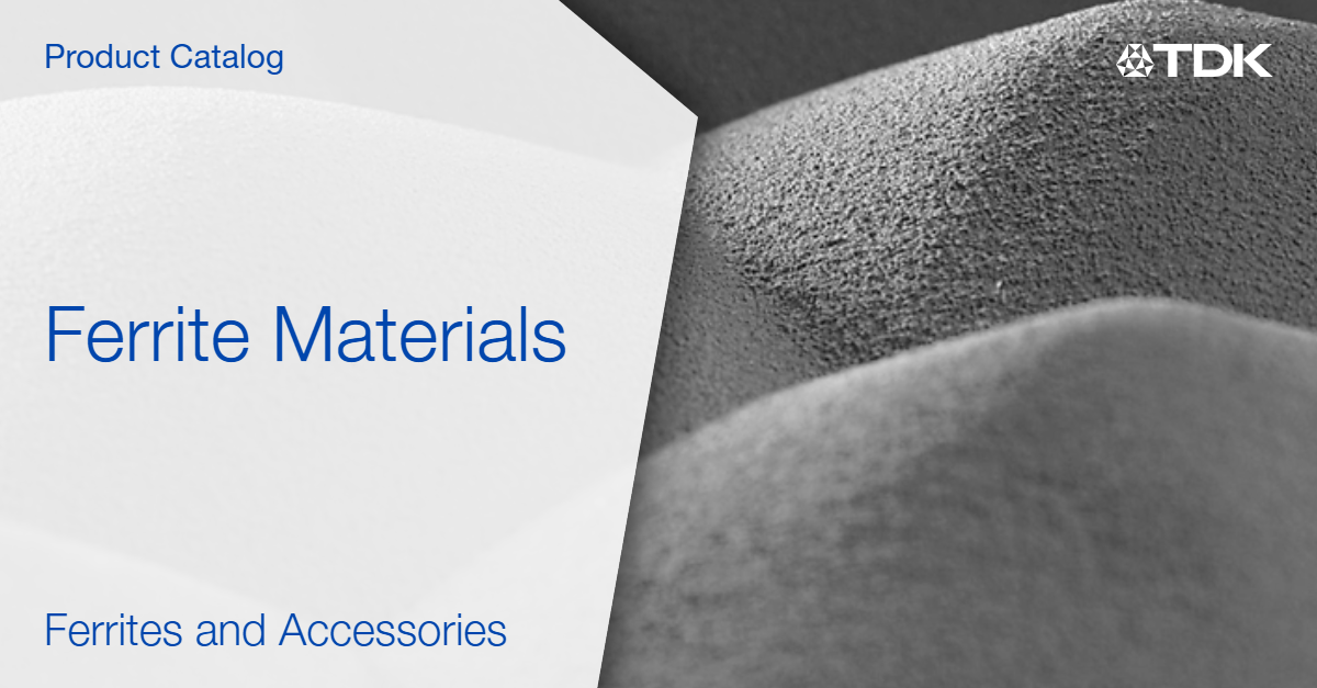 Product catalog: Ferrite materials