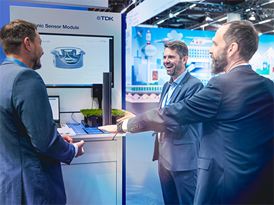 We were also able to inspire many visitors at the parallel Sensor+Test trade fair with our ultrasonic sensor module, which makes AGVs a reality.