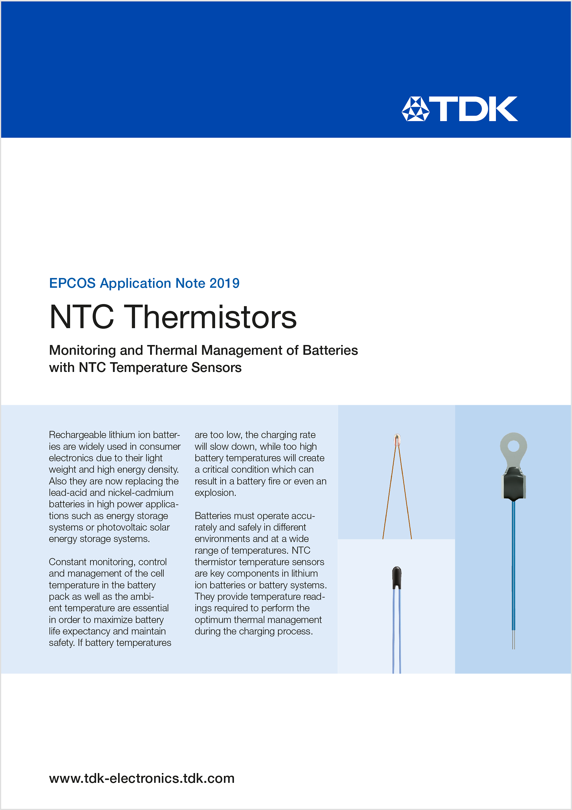  NTC Thermistors Battery AN