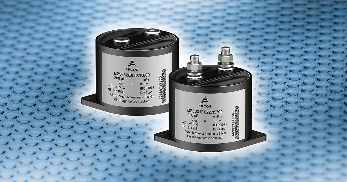 New DC link capacitors TDK Electronics TDK Europe