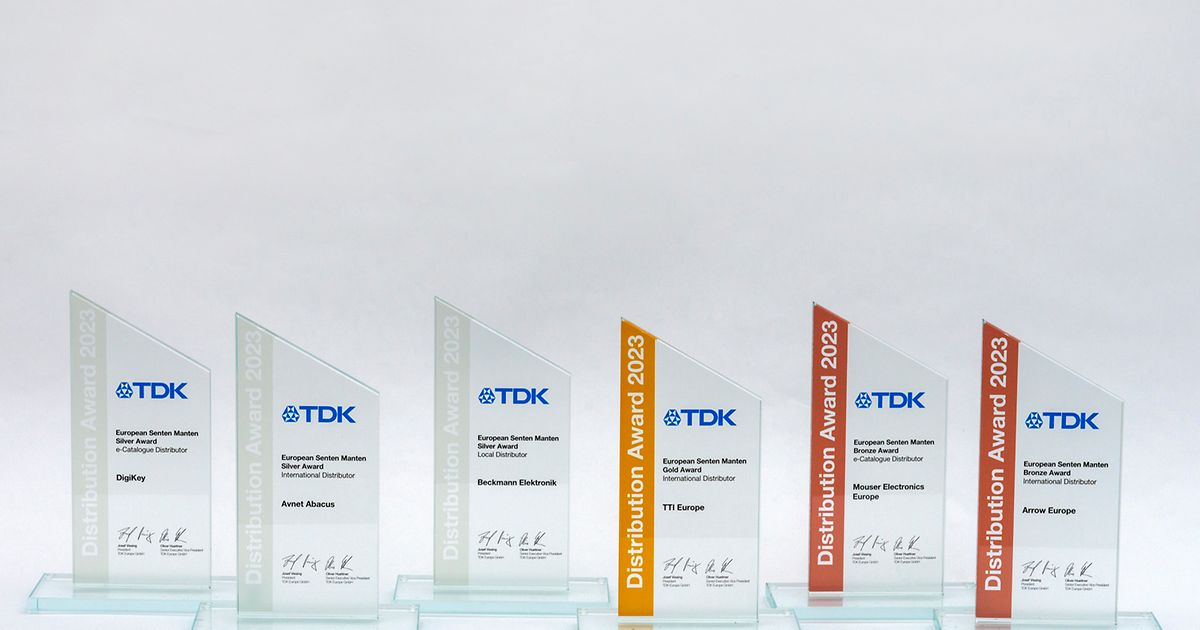 Awards for best distributors | TDK Electronics - TDK Europe
