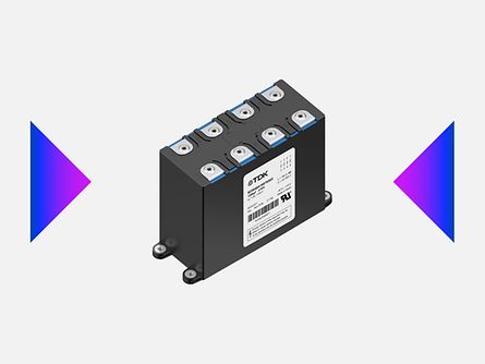 TDK introduces ModCap UHP for high-current DC link applications with +105 °C operation without derating
